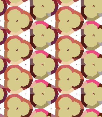 Modern geometrik vektör tasarımı, kusursuz desen çizimi