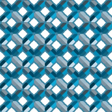 Soyut geometrik şekillerin kusursuz deseni. vektör illüstrasyonu