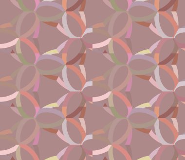 Soyut geometrik şekillerin kusursuz deseni. vektör illüstrasyonu