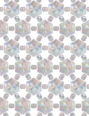 Soyut geometrik şekillerin kusursuz deseni. vektör illüstrasyonu