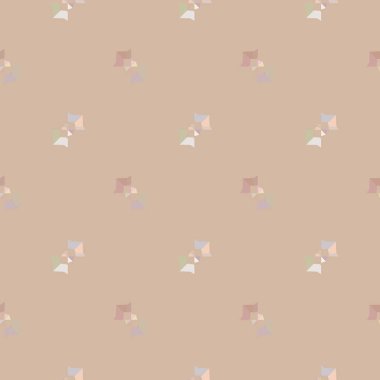 Soyut geometrik şekillerin kusursuz deseni. vektör illüstrasyonu