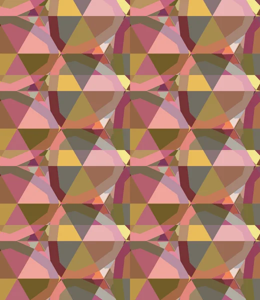 Patrón Sin Costuras Formas Geométricas Abstractas Ilustración Vectorial — Vector de stock