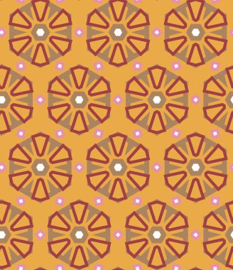 Soyut geometrik şekillerin kusursuz deseni. vektör illüstrasyonu