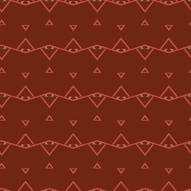 Soyut geometrik şekillerin kusursuz deseni. vektör illüstrasyonu