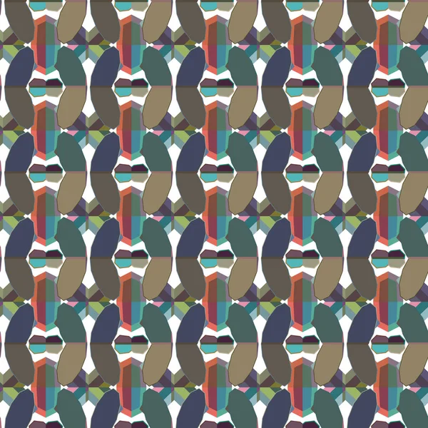Soyut geometrik şekillerin kusursuz deseni. vektör illüstrasyonu