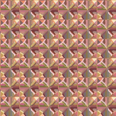 Soyut geometrik şekillerin kusursuz deseni. vektör illüstrasyonu