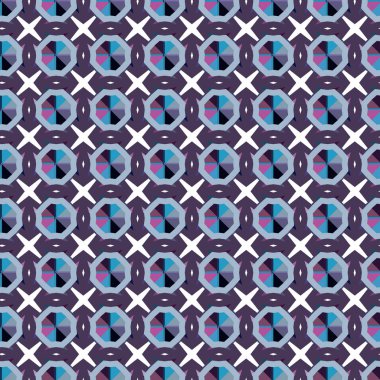 Soyut geometrik şekillerin kusursuz deseni. vektör illüstrasyonu