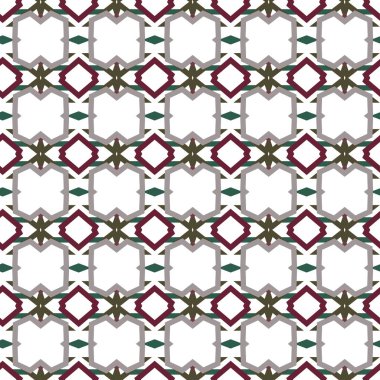 Soyut geometrik şekillerin kusursuz deseni. vektör illüstrasyonu