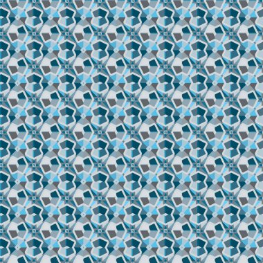 Soyut geometrik şekillerin kusursuz deseni. vektör illüstrasyonu