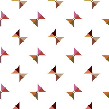 Soyut geometrik şekillerin kusursuz deseni. vektör illüstrasyonu