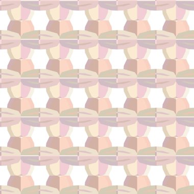 Soyut geometrik şekillerin kusursuz deseni. vektör illüstrasyonu