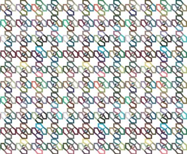 Soyut geometrik dikişsiz desen. Duvar kağıtları, arkaplan, yüzey dokuları için vektör çizimi 