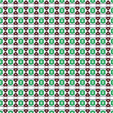 farklı geometrik şekillere sahip soyut, pürüzsüz desensiz vektör çizimi