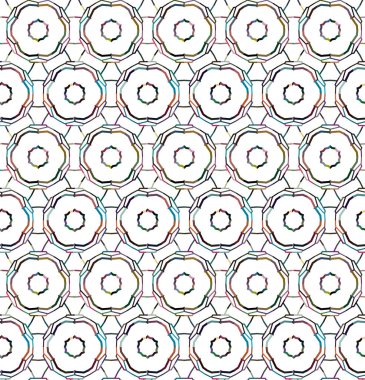 Soyut geometrik şekilli kusursuz desen