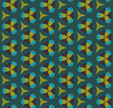 Geometrik süslemeli vektör deseni. Kusursuz tasarım dokusu.