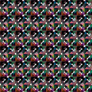 Modern geometrik vektör tasarımı, kusursuz desen çizimi