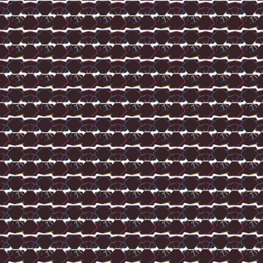 Geometrik süslemeli vektör deseni. Kusursuz tasarım dokusu.