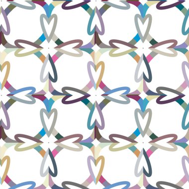 Geometrik süslemeli vektör deseni. Kusursuz tasarım dokusu.