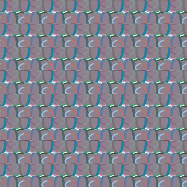 Geometrik süslemeli vektör deseni. Kusursuz tasarım dokusu.