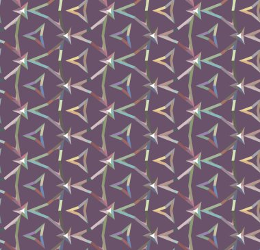 Geometrik süslemeli vektör deseni. Kusursuz tasarım dokusu.