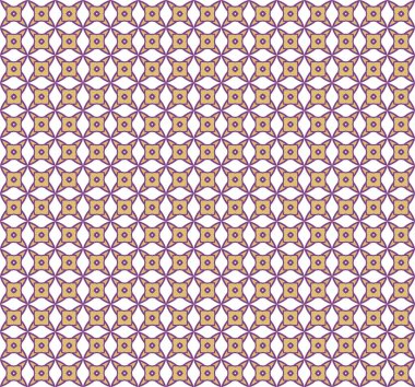 farklı geometrik şekillere sahip soyut, pürüzsüz desensiz vektör çizimi