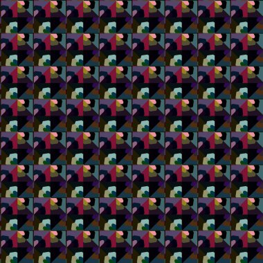 Geometrik süslemeli vektör deseni. Kusursuz tasarım dokusu.