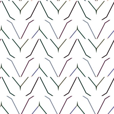 Geometrik süslemeli vektör deseni. Kusursuz tasarım dokusu.