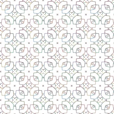 Geometrik süslemeli vektör deseni. Kusursuz tasarım dokusu.