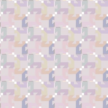 geometrik elementlerle kusursuz arkaplan, vektör illüstrasyonu 