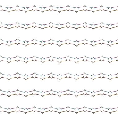 farklı geometrik şekillere sahip soyut, pürüzsüz desensiz vektör çizimi