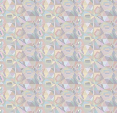 Soyut geometrik dikişsiz desen. Duvar kağıtları, arkaplanlar, yüzey dokuları için vektör çizimi 