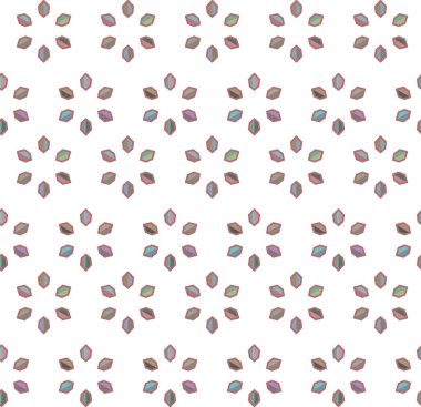 Geometrik süslemeli vektör deseni. Kusursuz tasarım dokusu.