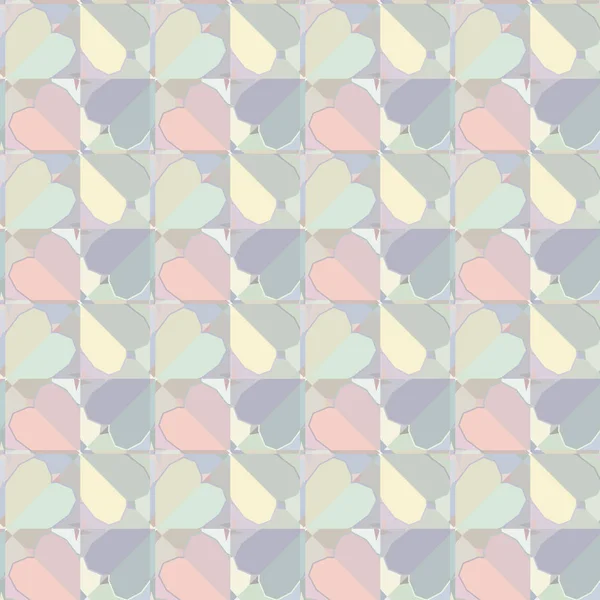 Abstraktes Geometrisches Muster Mit Bunten Formen — Stockvektor