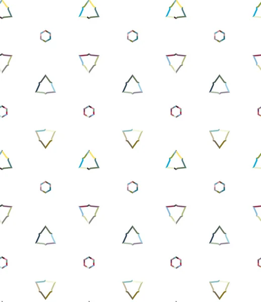 Padrão Geométrico Sem Costura Abstrata Ilustração Vetorial Para Papéis Parede — Vetor de Stock