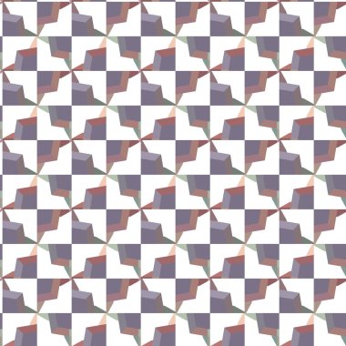 farklı geometrik şekillere sahip soyut, pürüzsüz desensiz vektör çizimi