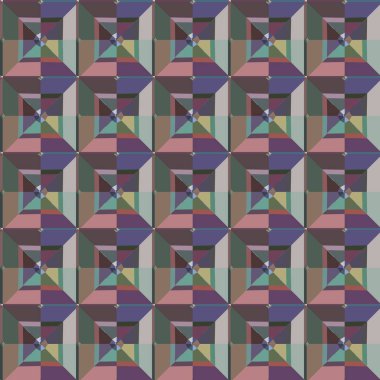 Modern geometrik vektör tasarımı, kusursuz desen çizimi