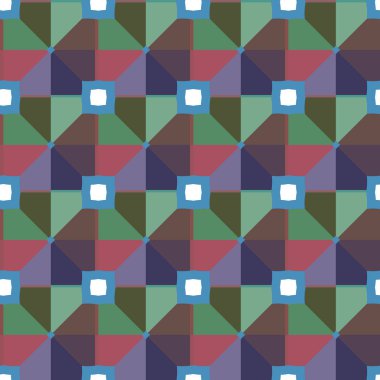 geometrik şekil tasarımlı kusursuz desen