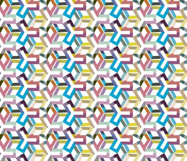 Soyut geometrik şablonun vektör çizimi