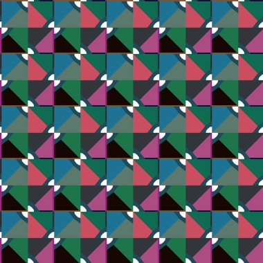 Soyut geometrik şekilli kusursuz desen