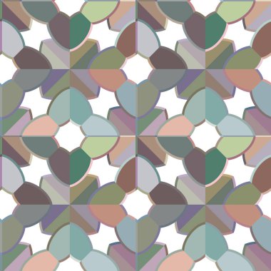 Geometrik süslemeli vektör deseni. Kusursuz tasarım dokusu. 