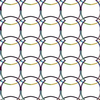 Geometrik süslemeli vektör deseni. Kusursuz tasarım dokusu.