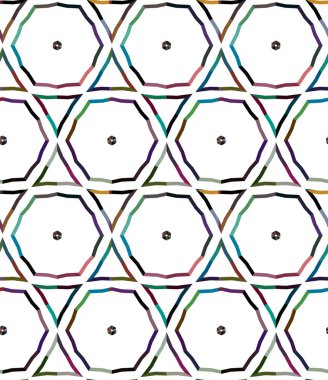 Modern geometrik vektör tasarımı, kusursuz desen çizimi