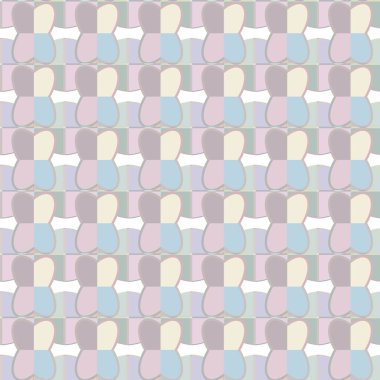 Modern geometrik vektör tasarımı, kusursuz desen çizimi