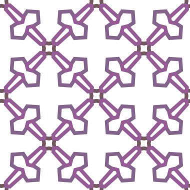 Geometrik süslemeli vektör deseni. Kusursuz tasarım dokusu.