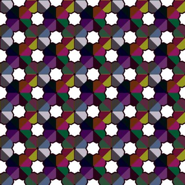 Soyut geometrik şablonun vektör çizimi