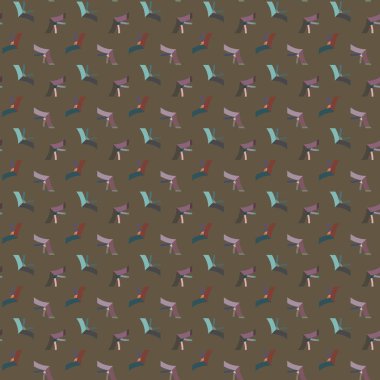 Geometrik süslemeli vektör deseni. Kusursuz tasarım dokusu.