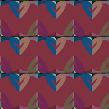 geometrik elementlerle kusursuz arkaplan, vektör illüstrasyonu 