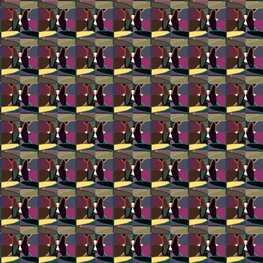 Soyut geometrik şekilli kusursuz desen