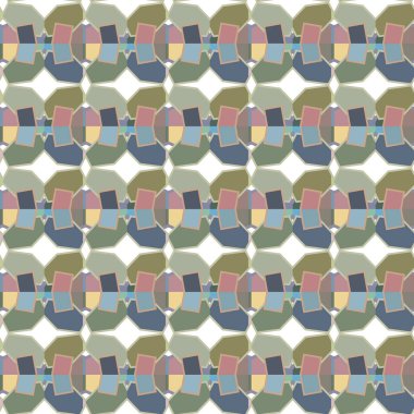 geometrik elementlerle kusursuz arkaplan, vektör illüstrasyonu 