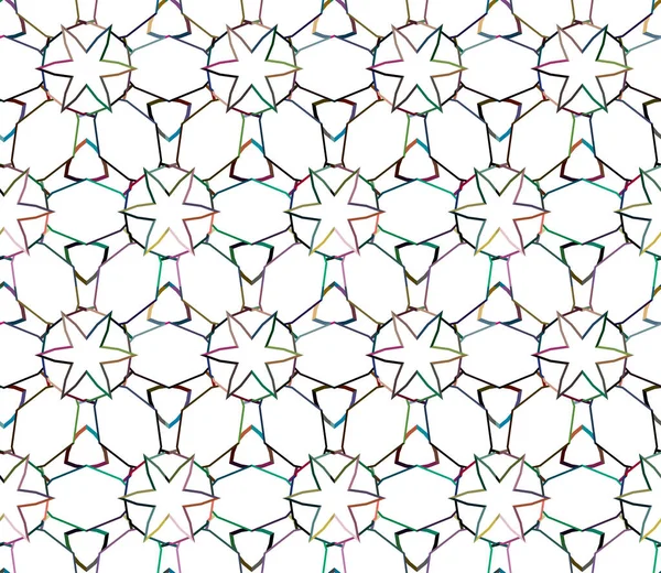 Padrão Geométrico Sem Costura Abstrata Ilustração Vetorial Para Papéis Parede — Vetor de Stock